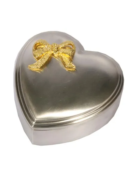 NOA KIDS | Fortinnet smykkeskrin m. forgyldt sløjfe 12x12cm