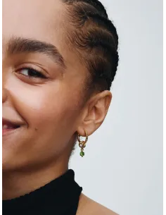 PANDORA | August Facetteret Forårsgrøn Evighedscirkel Charm med vedhæng 14 kt. guldbelægning 2