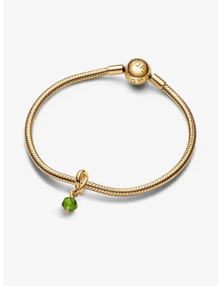 PANDORA | August Facetteret Forårsgrøn Evighedscirkel Charm med vedhæng 14 kt. guldbelægning PANDORA | August Facetteret Forårsgrøn Evighedscirkel Charm med vedhæng 14 kt. guldbelægning