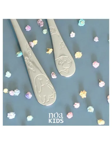 NOA KIDS | Rustfrit stål bestik m. kæledyr