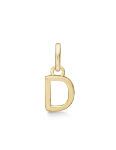 STØVRING | D BOGSTAV | Sølvforgyldt vedhæng