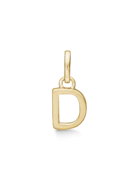 STØVRING | D BOGSTAV | Sølvforgyldt vedhæng