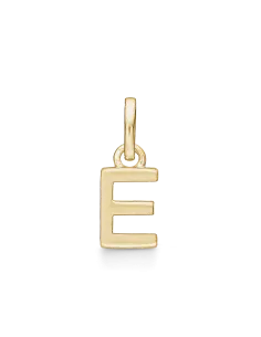 STØVRING | E BOGSTAV | Sølvforgyldt vedhæng