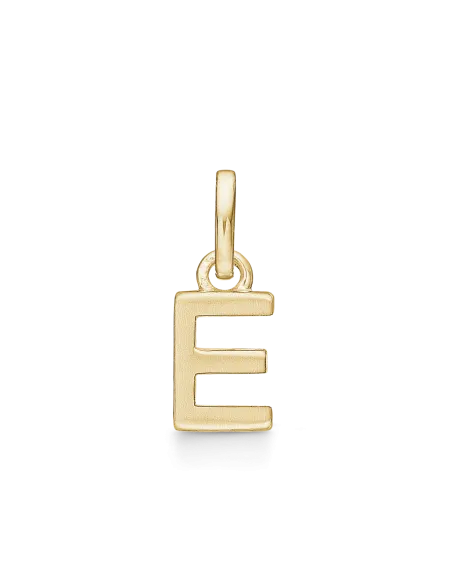 STØVRING | E BOGSTAV | Sølvforgyldt vedhæng