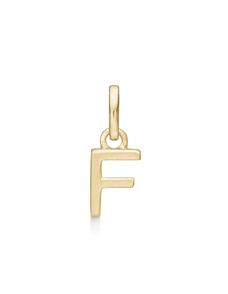 STØVRING | F BOGSTAV | Sølvforgyldt vedhæng