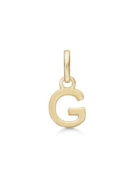 STØVRING | G BOGSTAV | Sølvforgyldt vedhæng