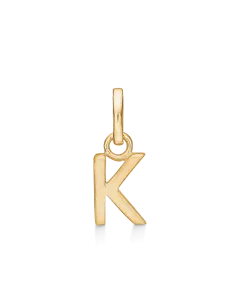 STØVRING | K BOGSTAV | Sølvforgyldt vedhæng