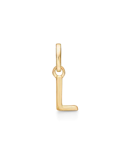 STØVRING | L BOGSTAV | Sølvforgyldt vedhæng