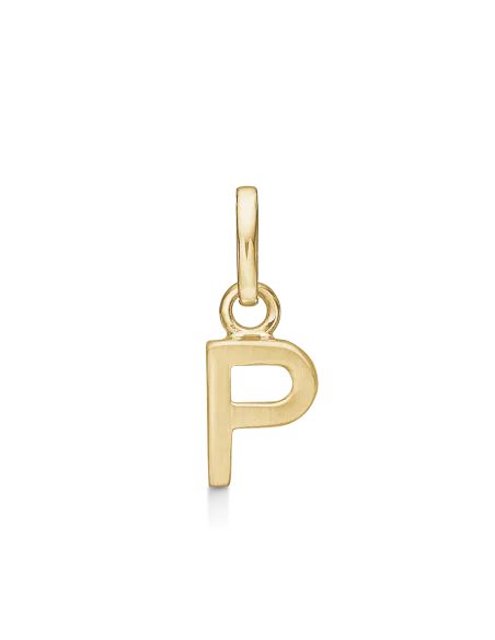 STØVRING | P BOGSTAV | Sølvforgyldt vedhæng