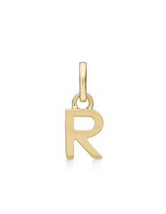 STØVRING | R BOGSTAV | Sølvforgyldt vedhæng