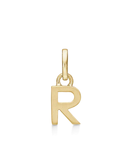 STØVRING | R BOGSTAV | Sølvforgyldt vedhæng