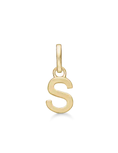 STØVRING | S BOGSTAV | Sølvforgyldt vedhæng