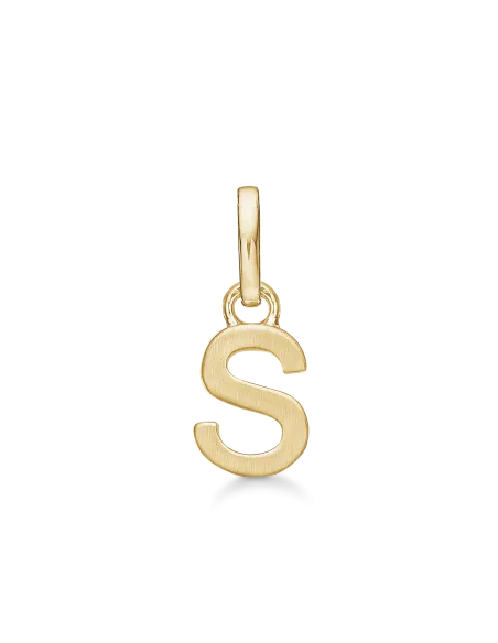 STØVRING | S BOGSTAV | Sølvforgyldt vedhæng