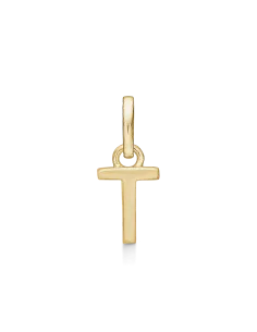 STØVRING | T BOGSTAV | Sølvforgyldt vedhæng