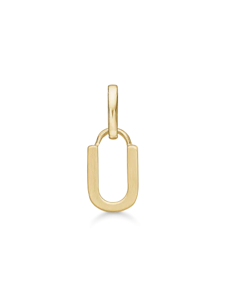 STØVRING | U BOGSTAV | Sølvforgyldt vedhæng