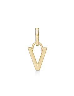 STØVRING | V BOGSTAV | Sølvforgyldt vedhæng