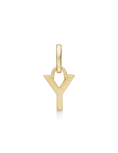 STØVRING | Y BOGSTAV | Sølvforgyldt vedhæng