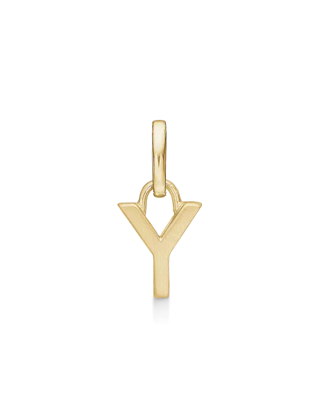 STØVRING | Y BOGSTAV | Sølvforgyldt vedhæng