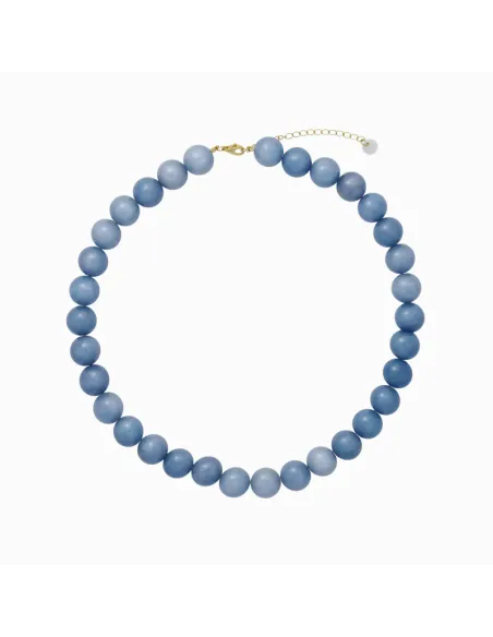 SOÏ | Faro Aquamarin | Krystal halskæde