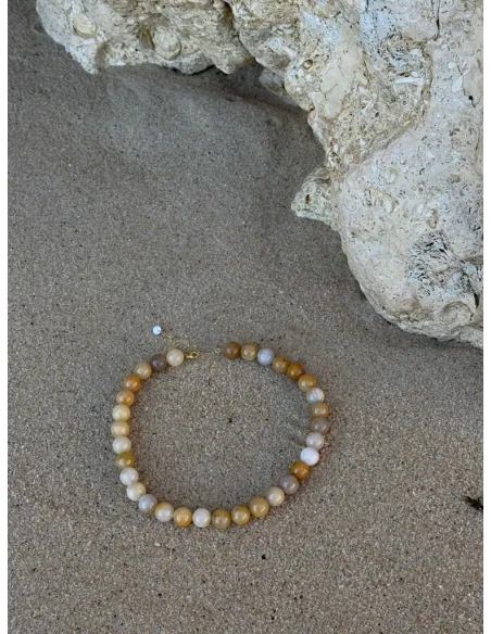 SOÏ | Faro Orange Aventurin | Krystal halskæde