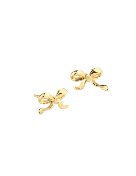 AQUA DULCE | CURVE BOW EARSTUD | GOLDEN
