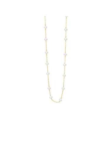 SUSANNE FRIIS BJØRNER | Halskæde forgyldt med hvide ferskvandsperler