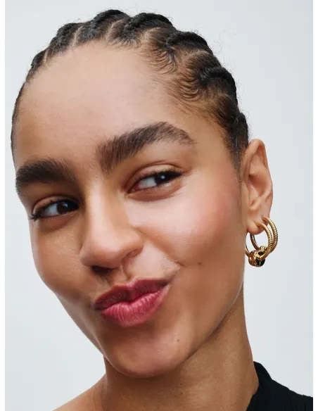 PANDORA | Klemmeledscharm med tekstur 14 kt. guldbelægning PANDORA | Klemmeledscharm med tekstur 14 kt. guldbelægning