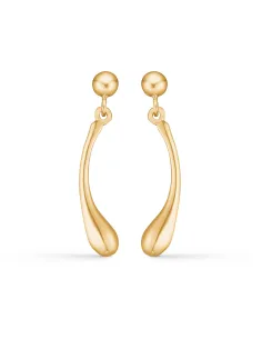 RANDERS SØLV | Dråbe øreringe i forgyldt sølv