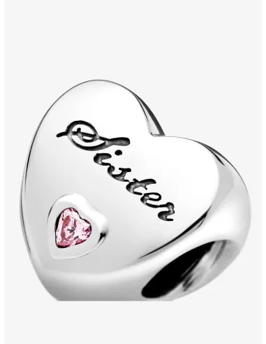 PANDORA | Søster Hjerte Charm Sterlingsølv