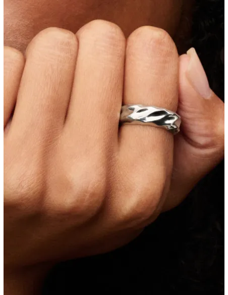 Pandora | Riflet Bred Båndring Sterlingsølv Pandora | Riflet Bred Båndring Sterlingsølv