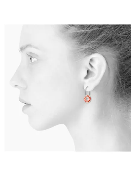 Scherning | BLOOM øreringe · CORAL RED