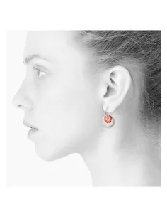 Scherning | BLOOM øreringe, stor · CORAL RED 2