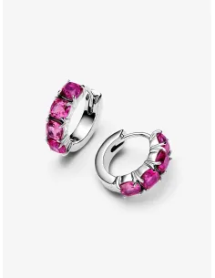 Pandora | Pink Creoler Sterlingsølv 2