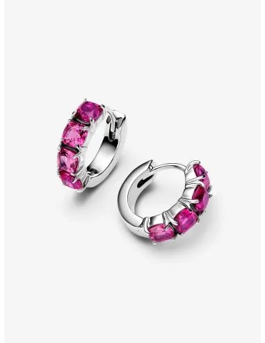Pandora | Pink Creoler Sterlingsølv