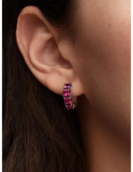 Pandora | Pink Creoler Sterlingsølv Pandora | Pink Creoler Sterlingsølv