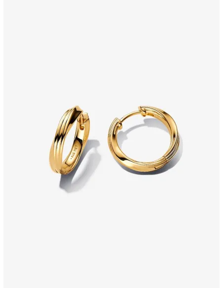 Pandora | Snoede Creoler 14 kt. guldbelægning Pandora | Snoede Creoler 14 kt. guldbelægning