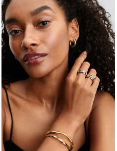 Pandora | Snoede Creoler 14 kt. guldbelægning 2