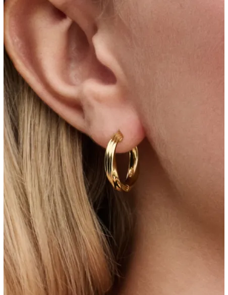 Pandora | Snoede Creoler 14 kt. guldbelægning Pandora | Snoede Creoler 14 kt. guldbelægning