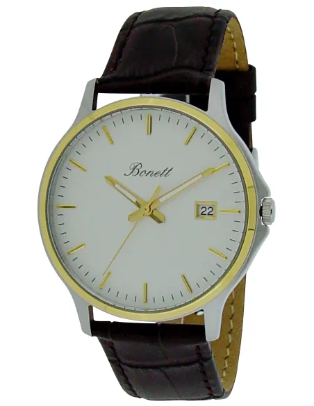BONETT | Klassisk herreur stål/double Ø38mm