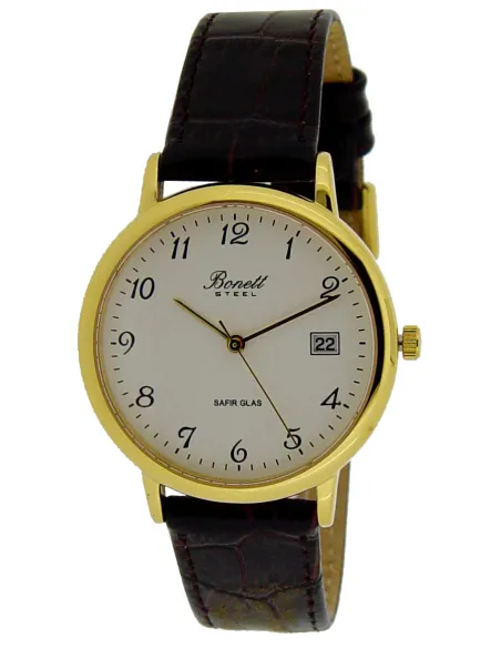 BONETT | Herreur med safirglas stål/double Ø37mm