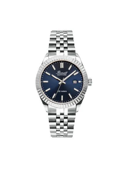 BONETT | HERREUR STÅL  SAFIRGLAS Ø41MM