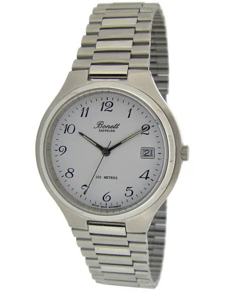 BONETT | Herreur stål 10ATM med safirglas 37mm