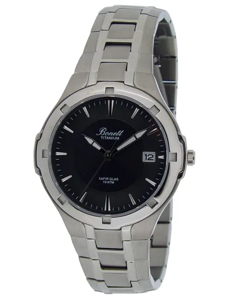 BONETT | Titanium Herreur med safirglas ø37 mm