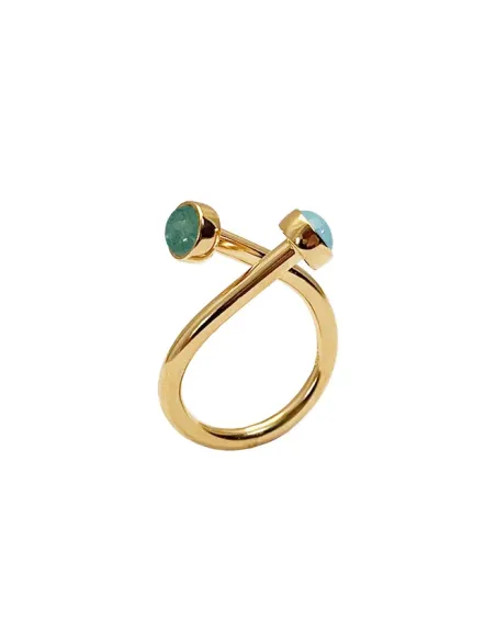 Together Ringen fra HEIRING – tidløs ring i forgyldt og rhodiumbelagt sølv