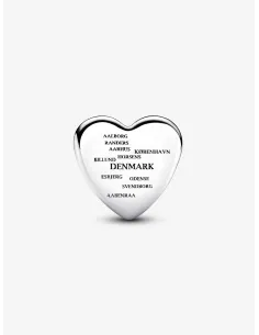 Pandora Julemagi Muranoglas Charm i rød med gylden folie og julemotiver 2