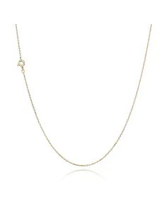 BNH | Anker Facet Halskæde 0,6 mm 8 kt guld