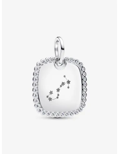 PANDORA | Firkantet Tag Vedhæng til Indgravering Sterlingsølv