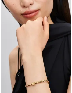 PANDORA | Tekstureret Hjerte Minicharm 14 kt. guldbelægning 2