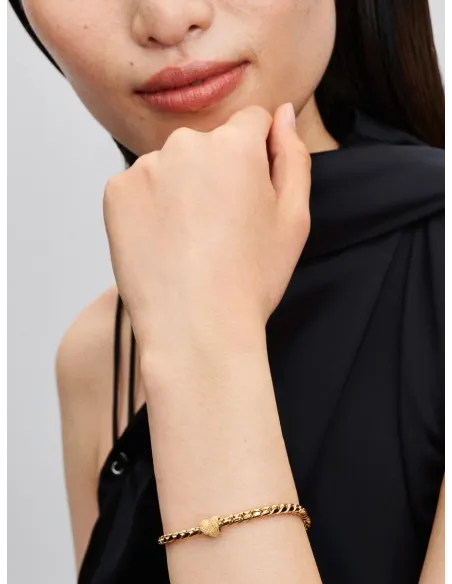 PANDORA | Tekstureret Hjerte Minicharm 14 kt. guldbelægning PANDORA | Tekstureret Hjerte Minicharm 14 kt. guldbelægning