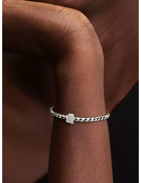 Pandora Julemagi Muranoglas Charm i rød med gylden folie og julemotiver Pandora Julemagi Muranoglas Charm i rød med gylden folie og julemotiver